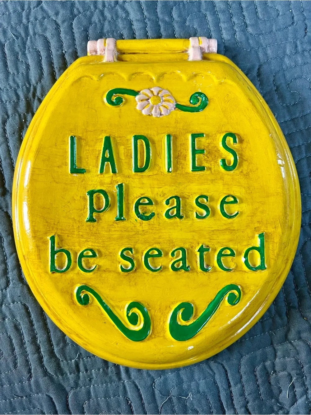 Ladies Please Be Seated - Toilet Seat Wall Plaque